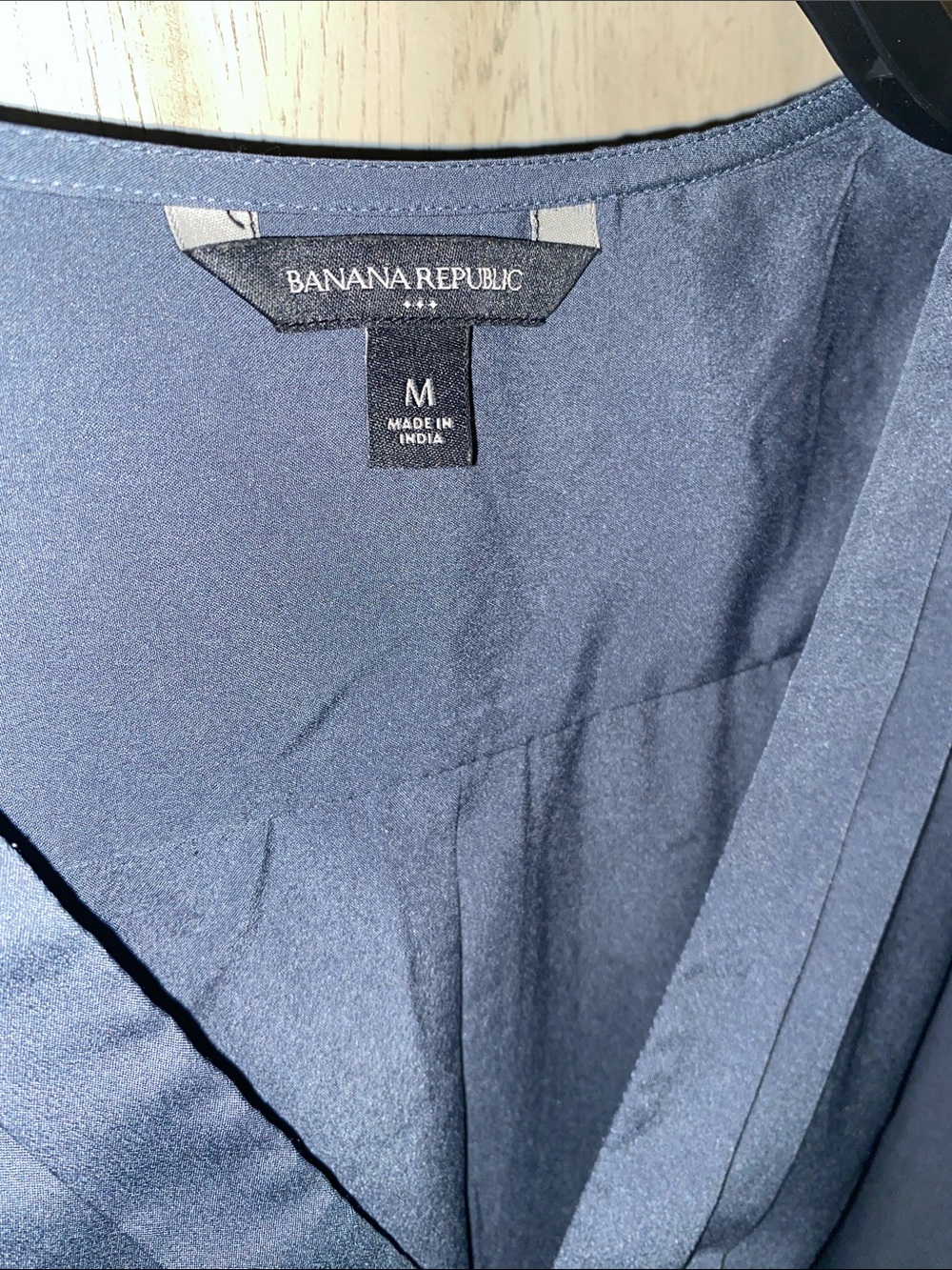 Banana Republic silky Shirt, size medium Petrol Blue